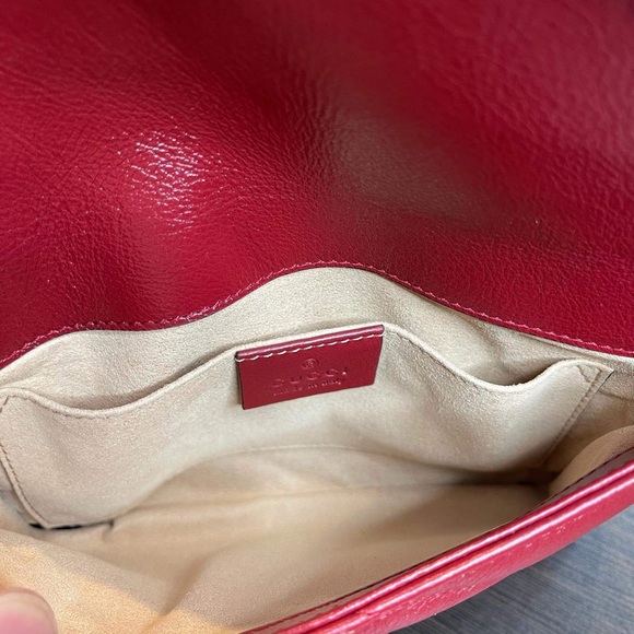 Gucci Maltese Mamont 3 in 1 Fanny belt in red - Picture 8 of 9